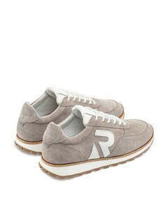 Maddox sue LTHR heren sneakers beige