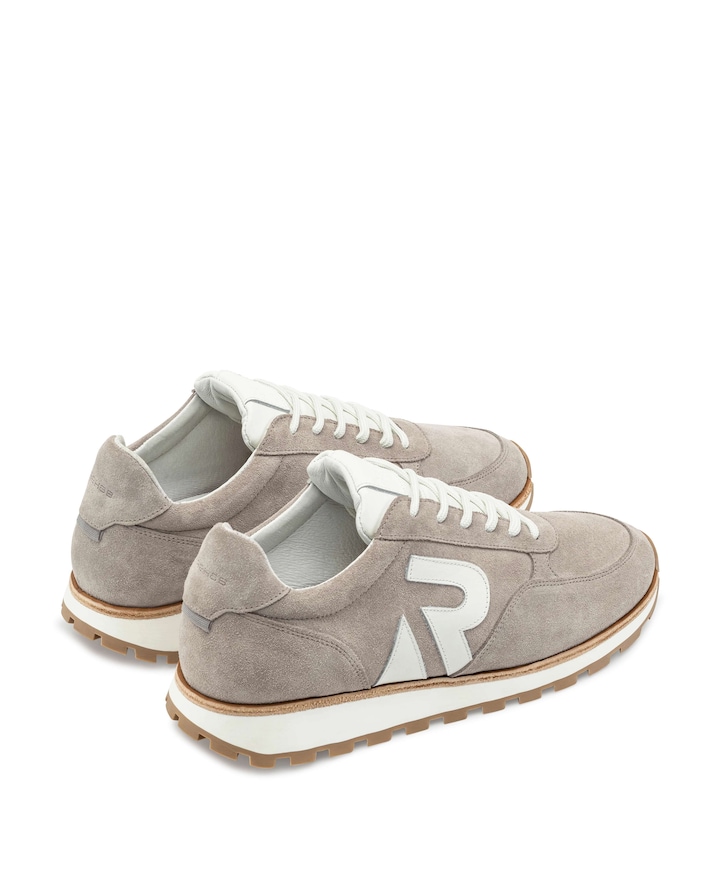 Maddox sue LTHR heren sneakers beige
