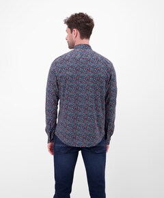 Heren overhemd lange mouw rood