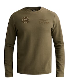 Heren longsleeve groen