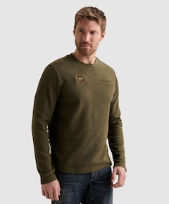 Heren longsleeve groen