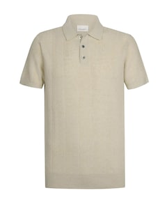 Heren polo beige