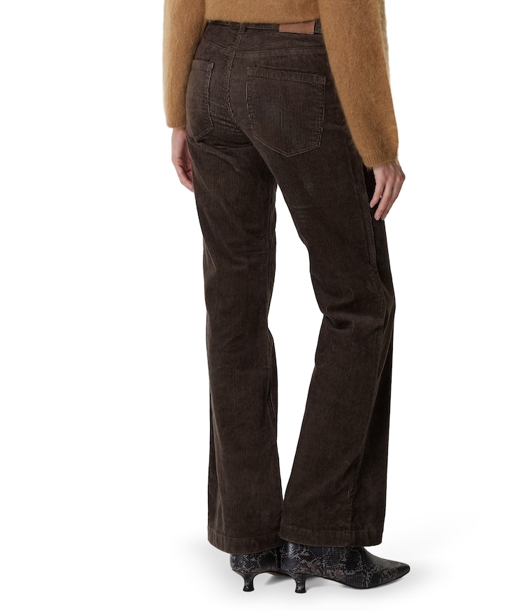 Bibette 10w cord dames broek bruin