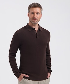 Heren polo bruin