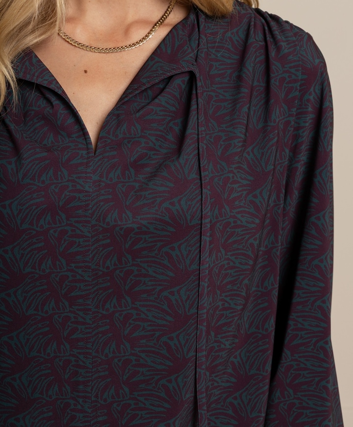 Dames blouse bordeaux