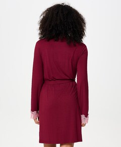 Dames ochtendjas bordeaux