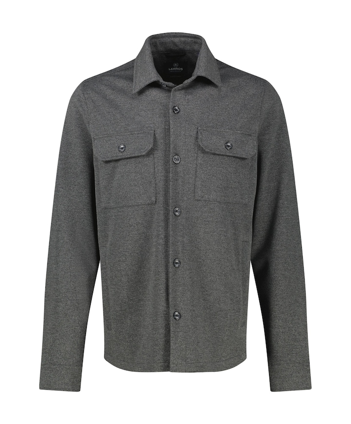 Heren overshirt grijs
