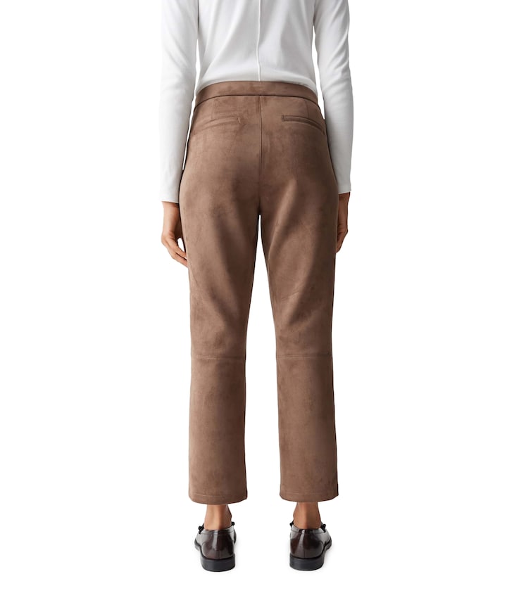 Elvina cozy dames broek bruin