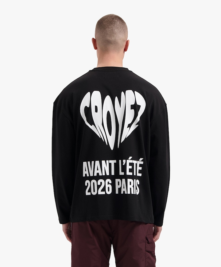 Heren longsleeve zwart