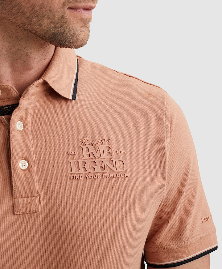 Heren polo roze