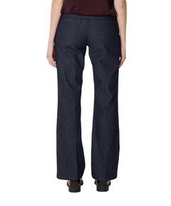 Bibette herringbone dames broek blauw