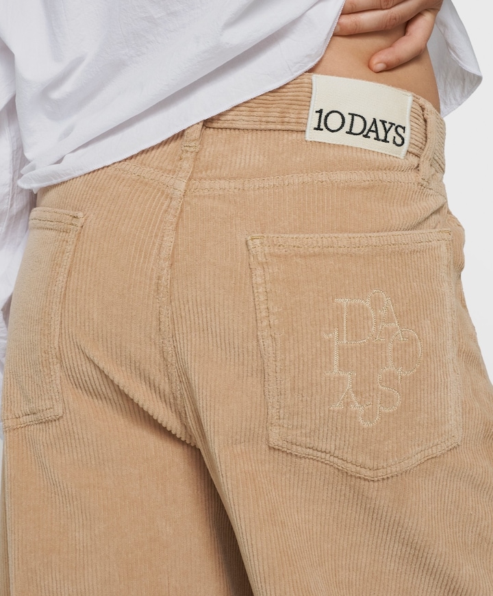 western cord dames broek oranje