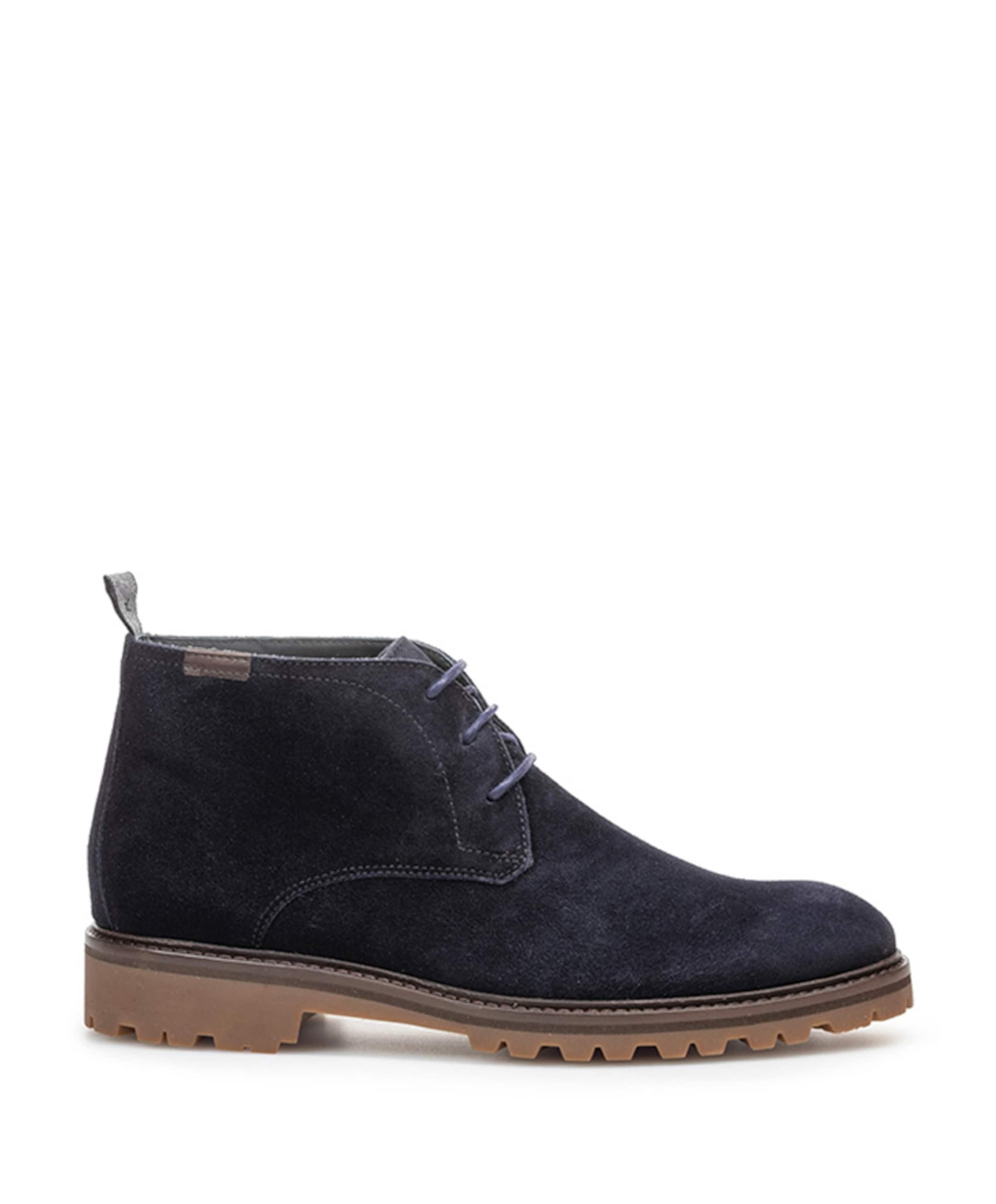heren veterboots blauw