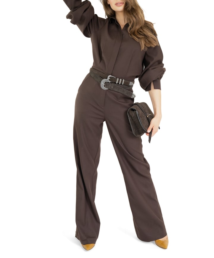 Jumpsuit dames jumpsuit bruin