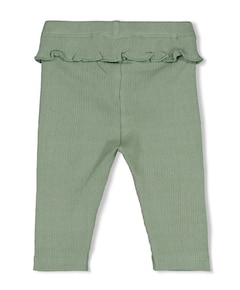 Legging pointelle rib meisjes broek groen