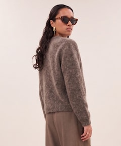 Dames vest bruin