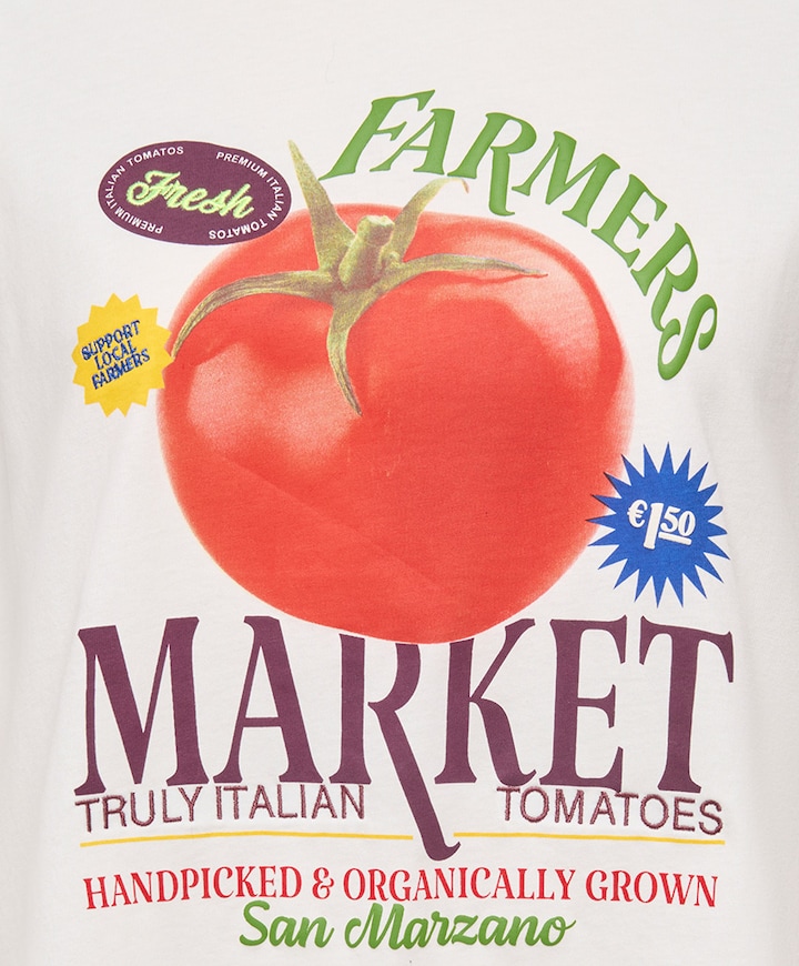 Dames T-shirt ecru