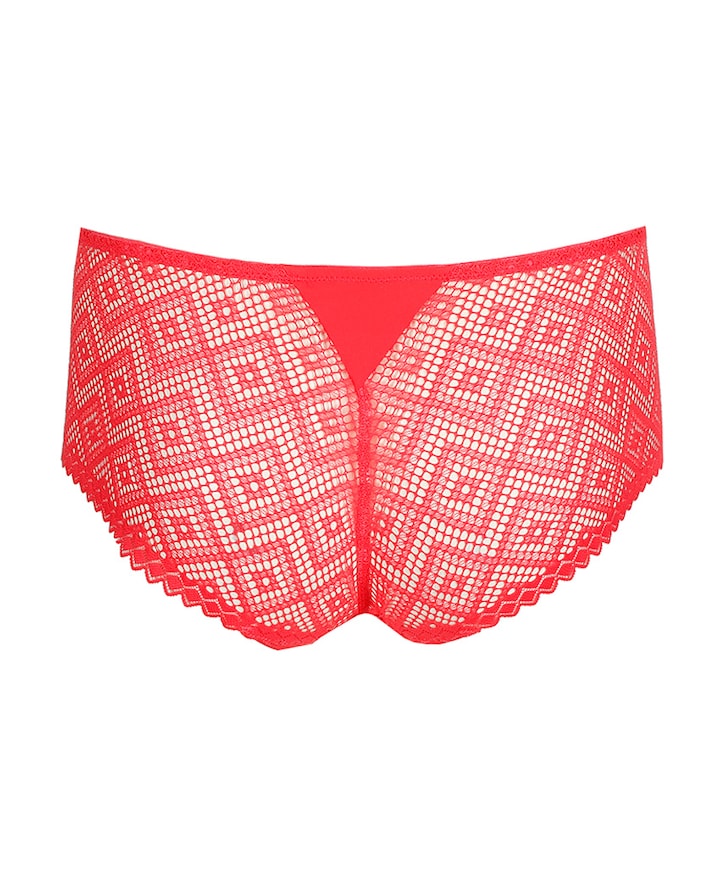 Dames short rood