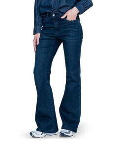 Flair lurex dames jeans blauw