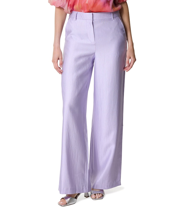 dames pantalon paars