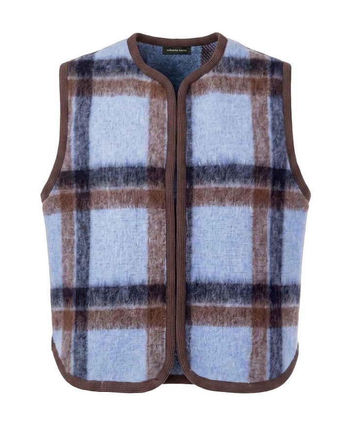 Dames gilet blauw
