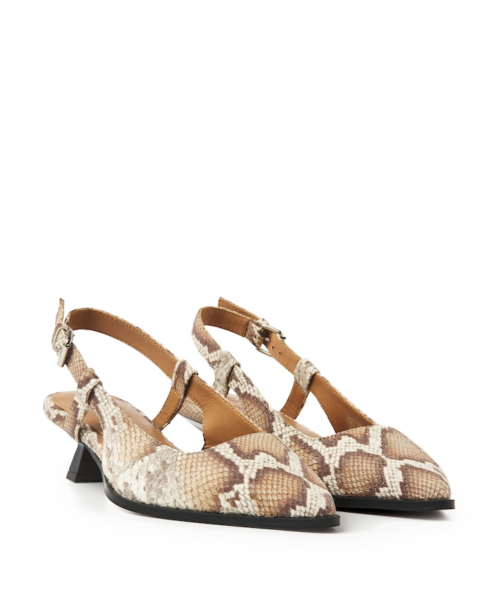 Lea Elina dames slingbacks bruin