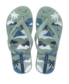 Temas Boys Kids  jongens slippers groen