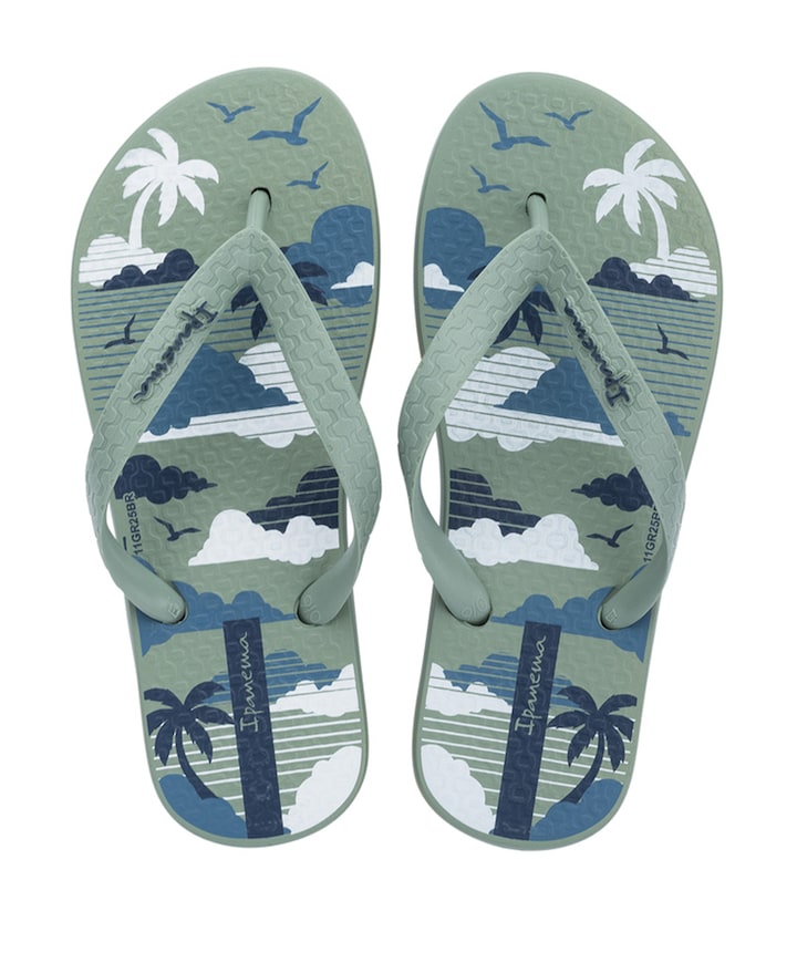 Temas Boys Kids  jongens slippers groen