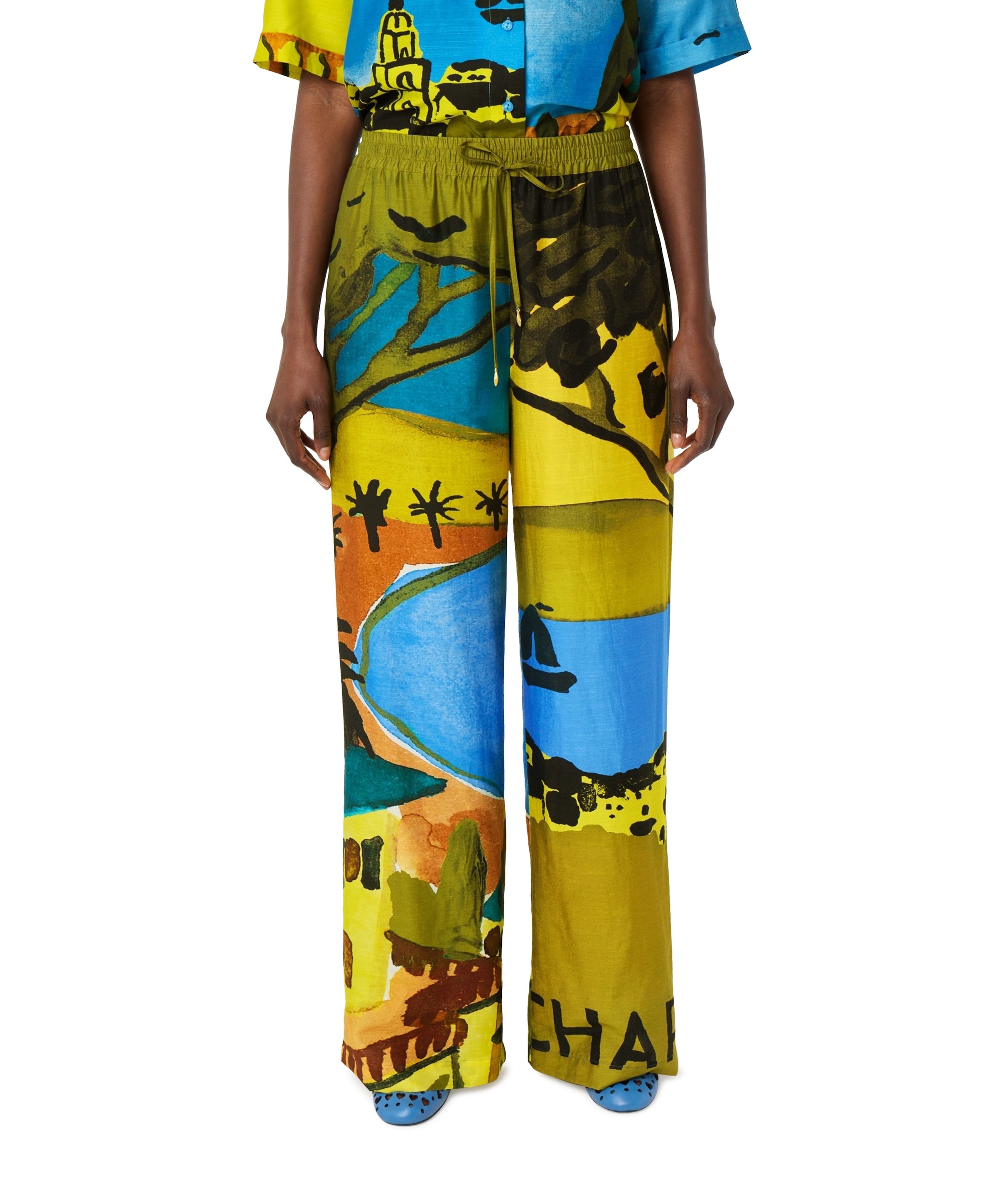 Brent dames broek geel