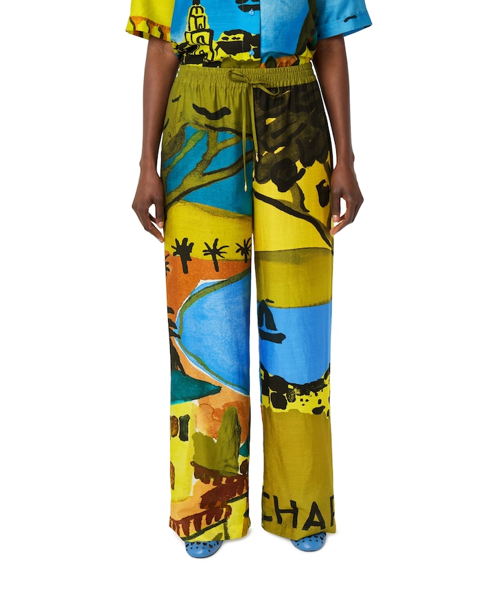 Brent dames broek geel