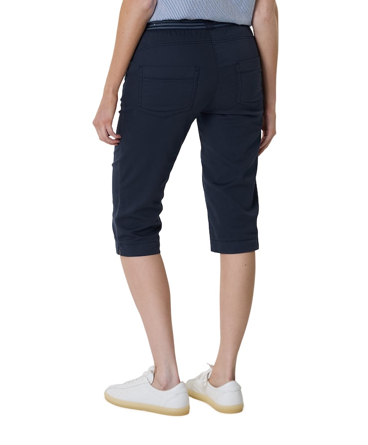 Sue Jogpant dames capri broek blauw