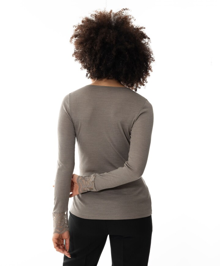 Dames T-shirt beige
