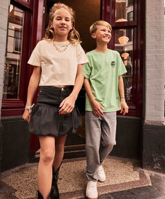 Meisjes t-shirt beige