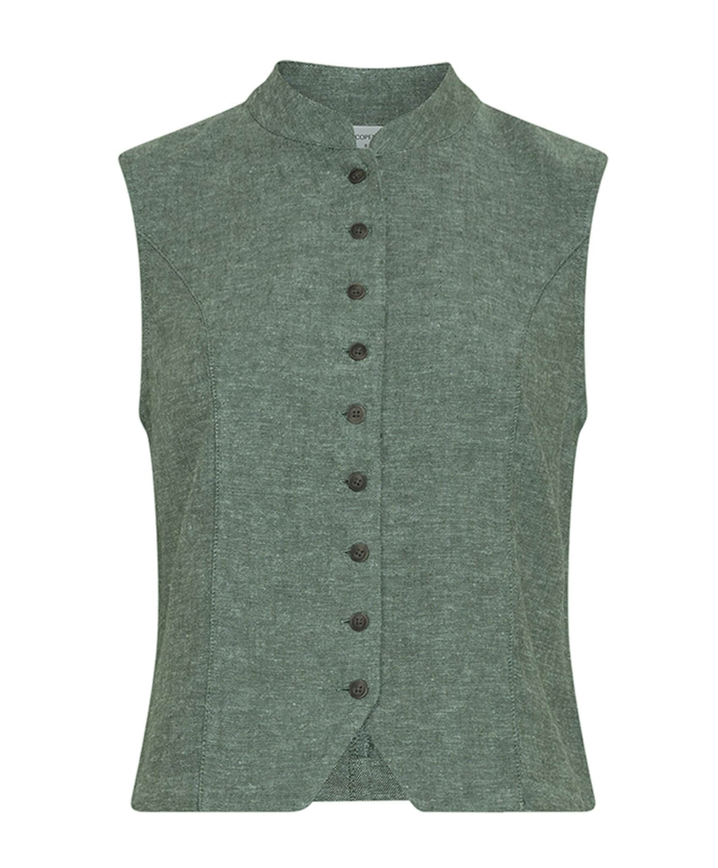 Dames gilet groen
