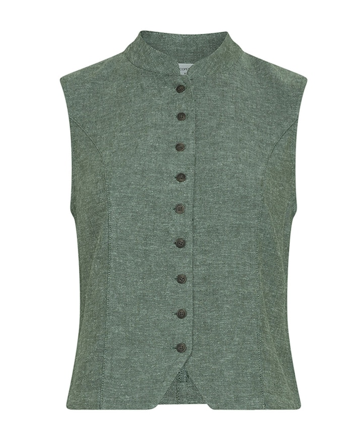 Dames gilet groen