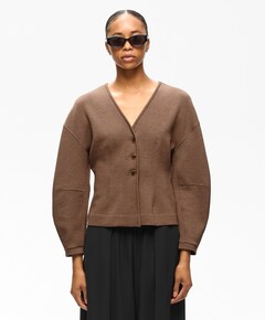 Dames vest bruin