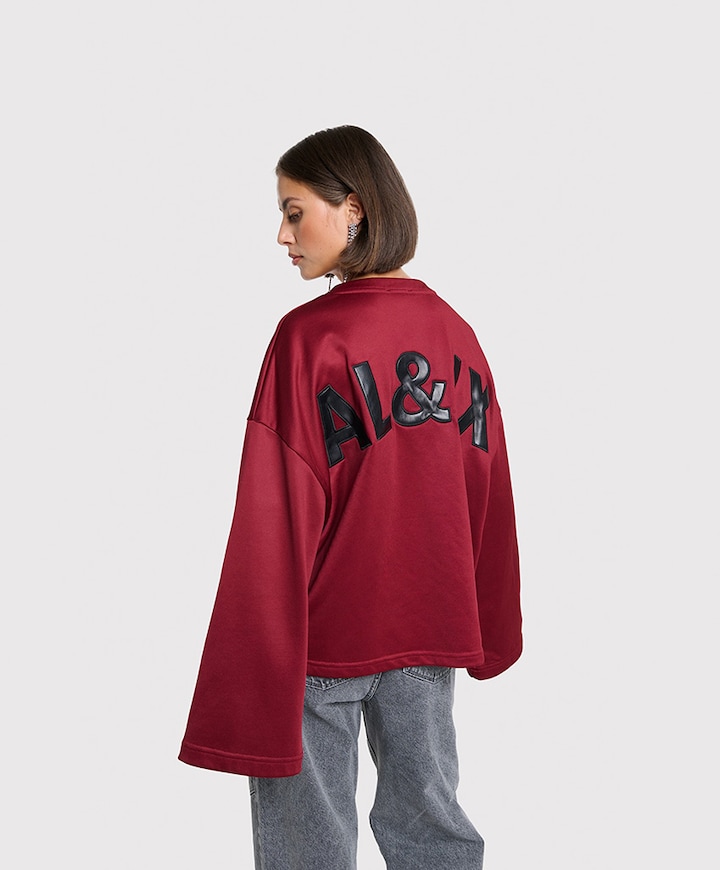 Dames sweater bordeaux