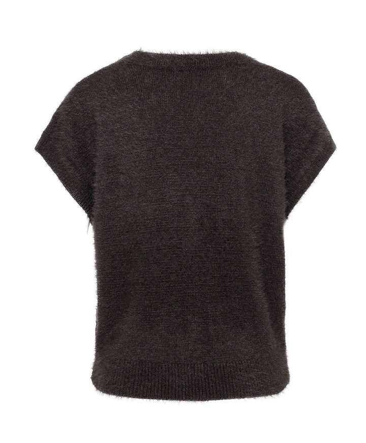 Dames gilet bruin