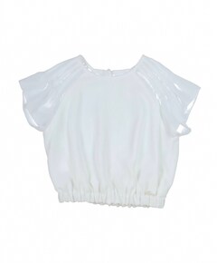 Blouse korte mouw ecru