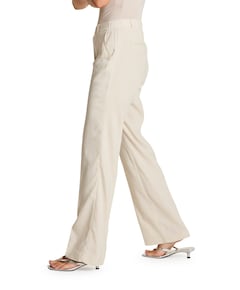 Hannah - Flowy Linen - 704 - Summer dames broek beige