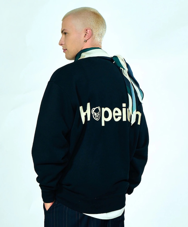 Heren sweater blauw