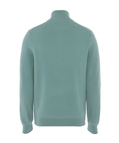 Heren trui met rits blauw