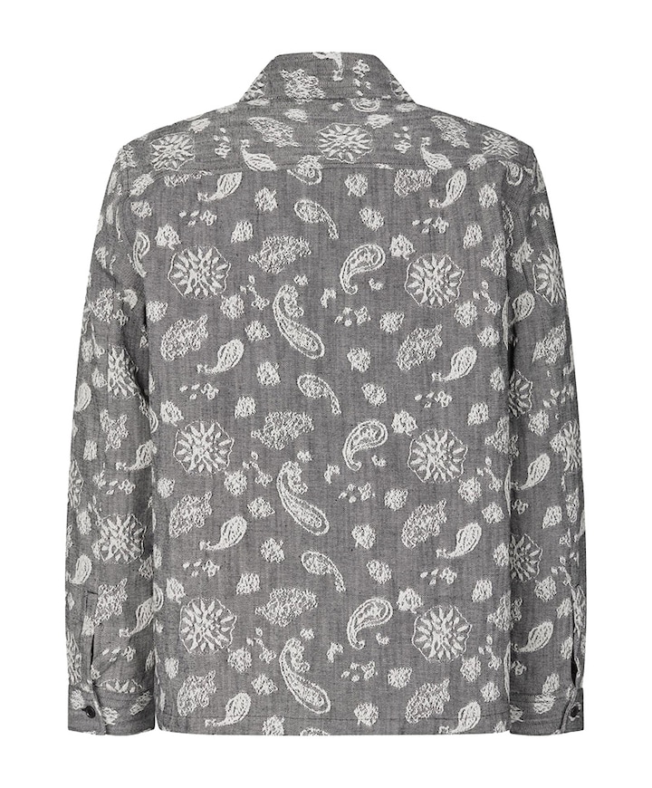 Heren overshirt grijs