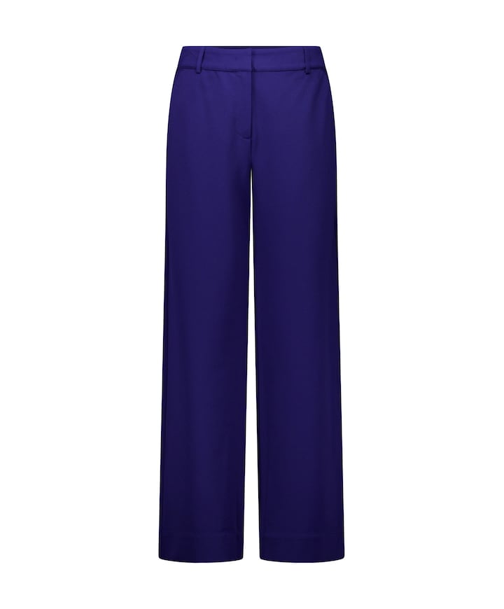 Luz twill dames broek blauw