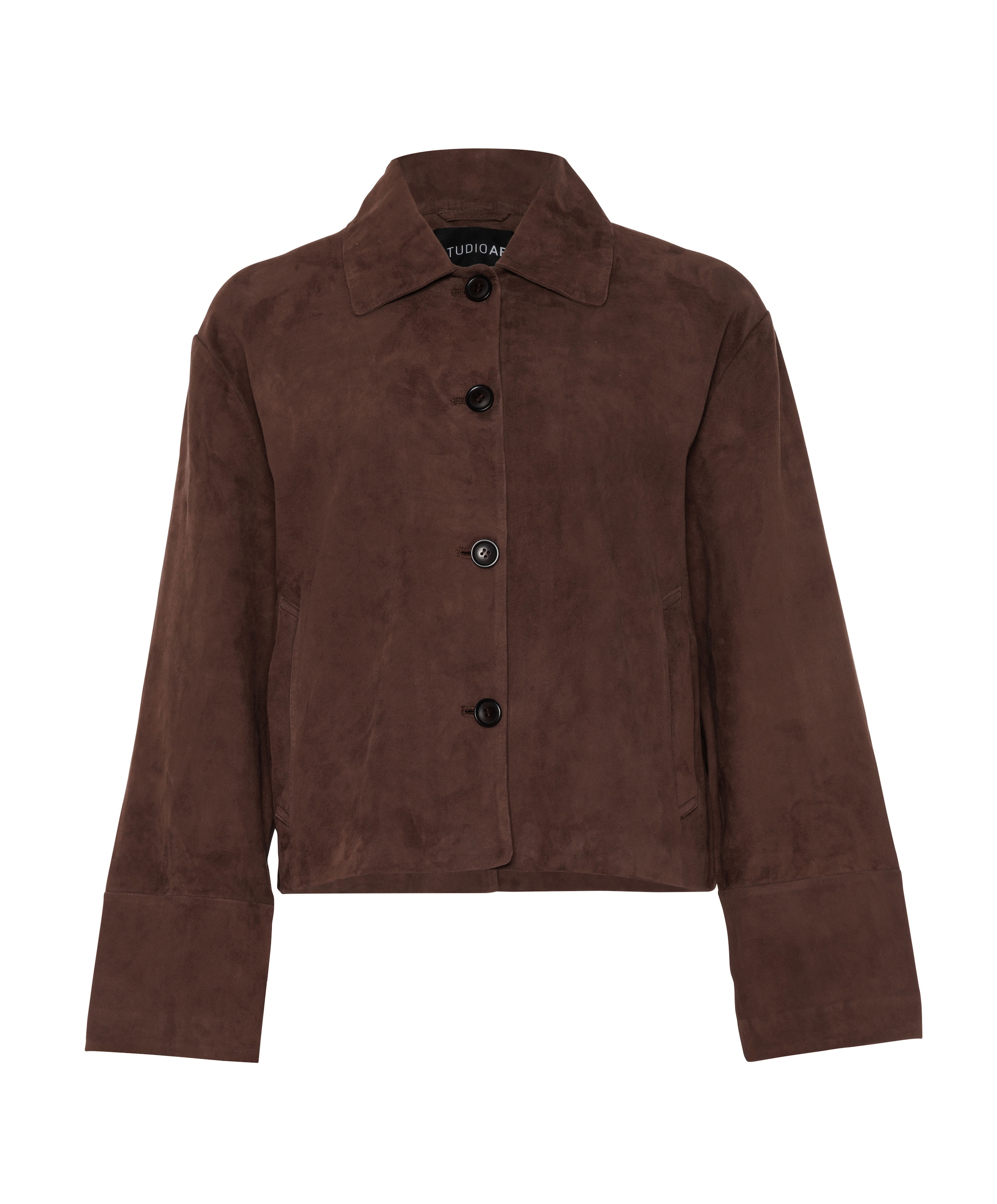 Dames leren jas bruin