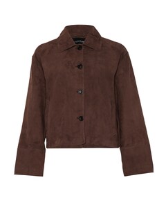 Dames leren jas bruin