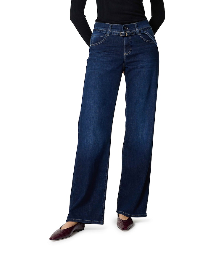 LIZ BELT dames jeans blauw