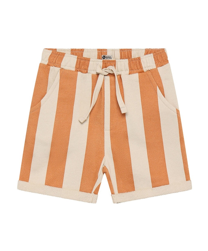 Big Stripe jongens korte broek oranje