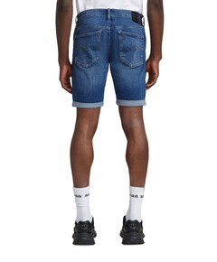 3301 Slim Short heren korte broek blauw