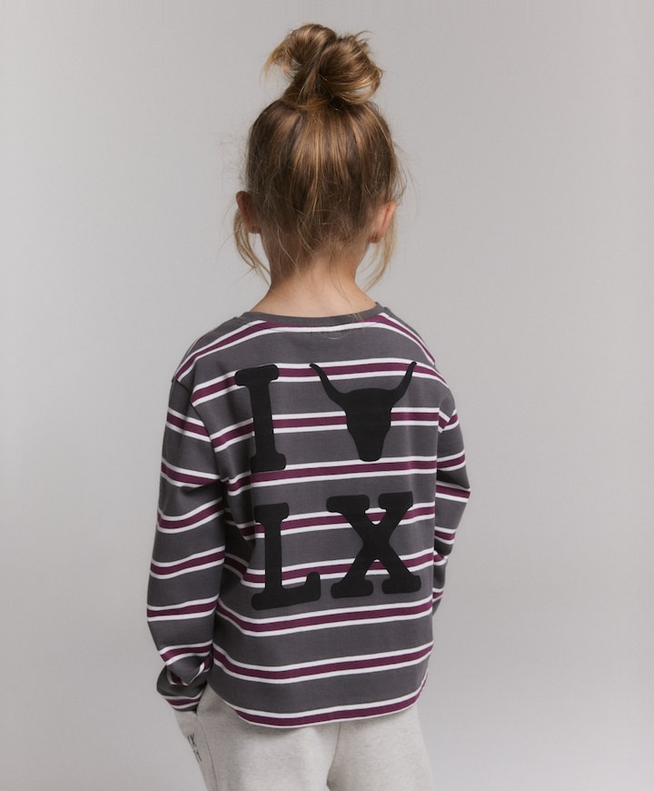 Meisjes longsleeve grijs